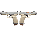 CANIK TTI COMBAT SUGA BEAR CHAMPAGNE/TUNGSTEN 9MM PISTOL 4.6