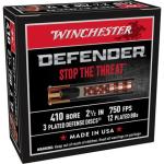 Winchester Supreme Elite PDX1 Personal Defense Shotgun Ammunition .410 ga 2 1/2" 3 disc, 12 plts + Slug 750 fps 10/ct