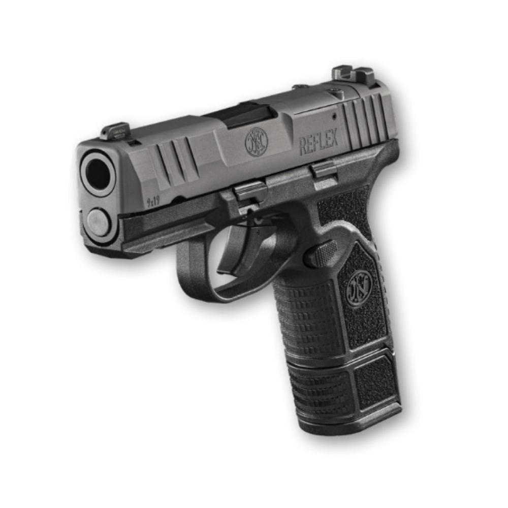 FN Reflex MRD, 9mm, 3.3" Barrel, Optic Ready, Black, (1) 11-rd & (1) 15-rd
