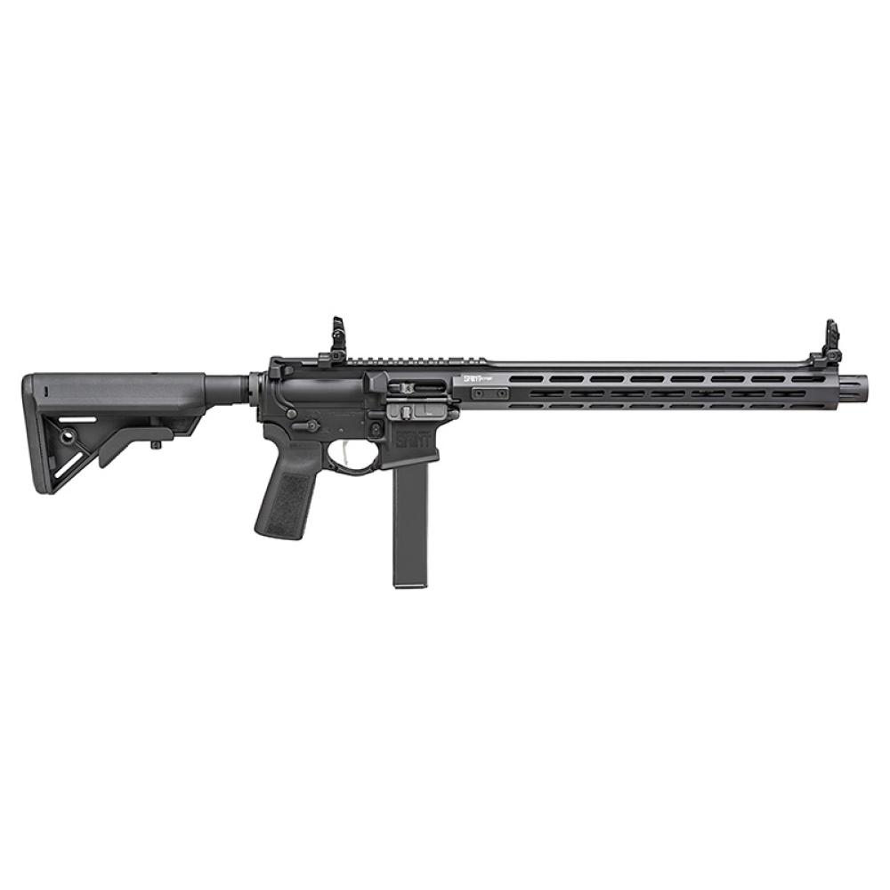 Springfield Saint Victor, 9mm, 16" Barrel, Flip Up Sights, 6-Position Stock, Colt Mag, Black, 32-rd