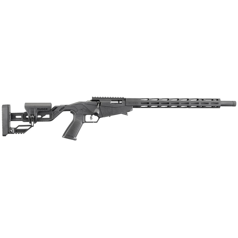 Ruger Precision, .22 LR, 18" Threaded Barrel, Black, Free Float Magpul M-LOK Handguard, 10-rd