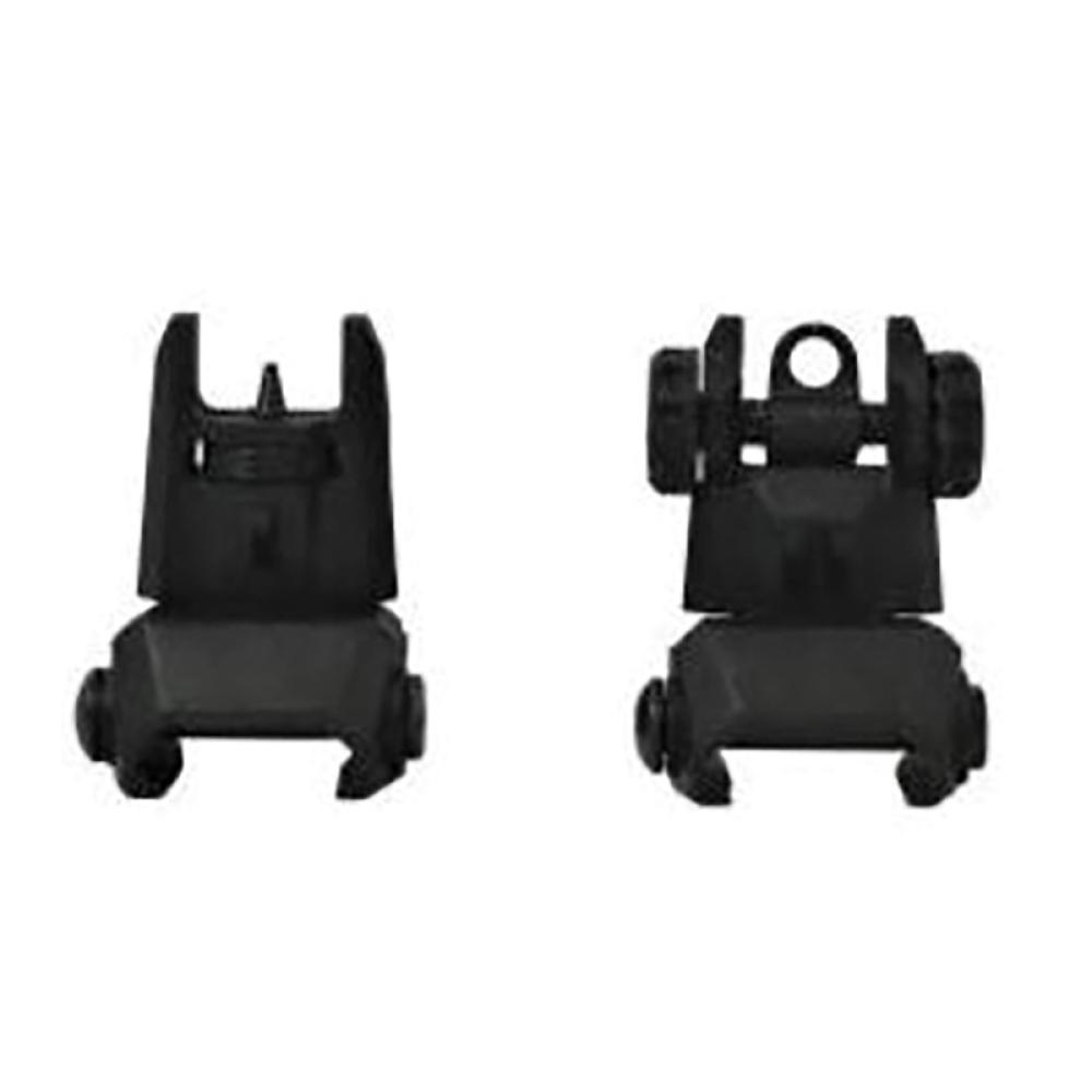 Tactical Flip Up Front & Rear Back Up Sights, Polymer