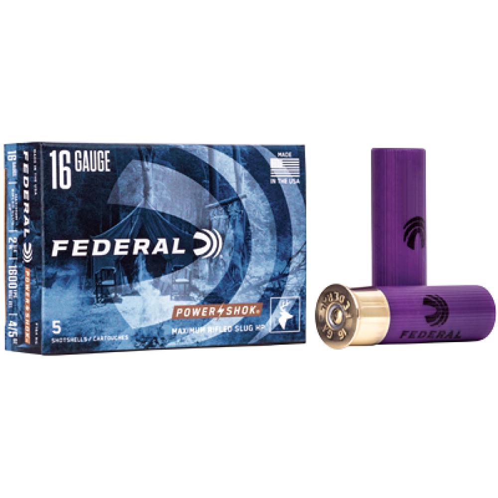 Federal Pwrshk 16ga 2.75" Rifled Slug