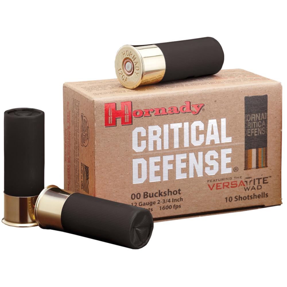 Hornady Crit Def 12ga OO Buck 1600fps