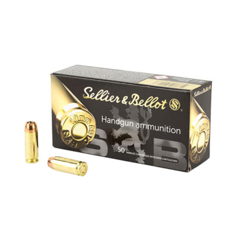 Sellier & Bellot 10mm 180gr JHP Ammunition 50rd Box