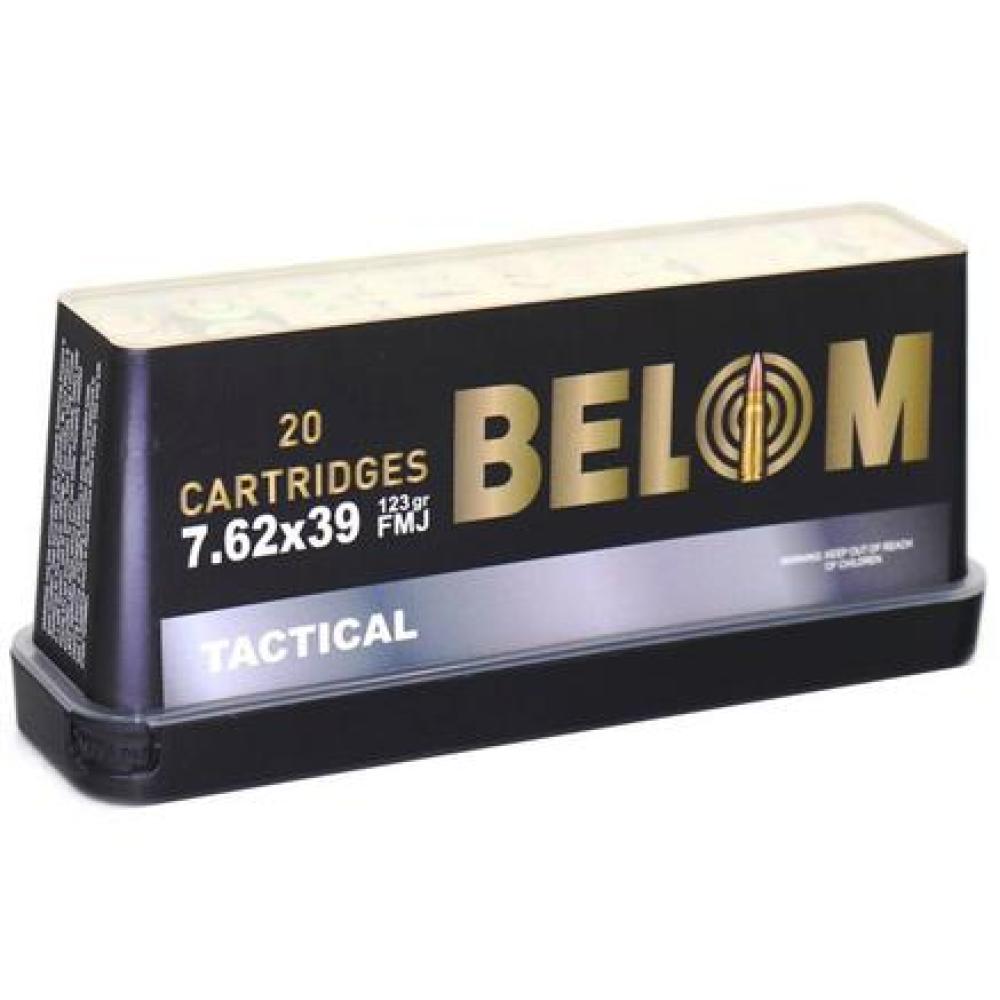 Global Ordnance Belom Rifle Ammunition 7.62x39 123gr FMJ 2296 fps 20/ct