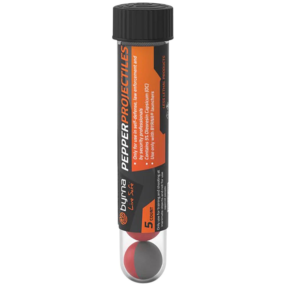 Byrna Technologies Pepper Projectiles 5ct Gray/Red