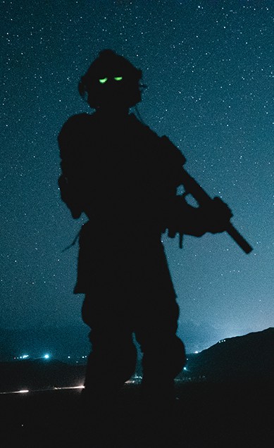 Night vision shooting at Vantage Defense