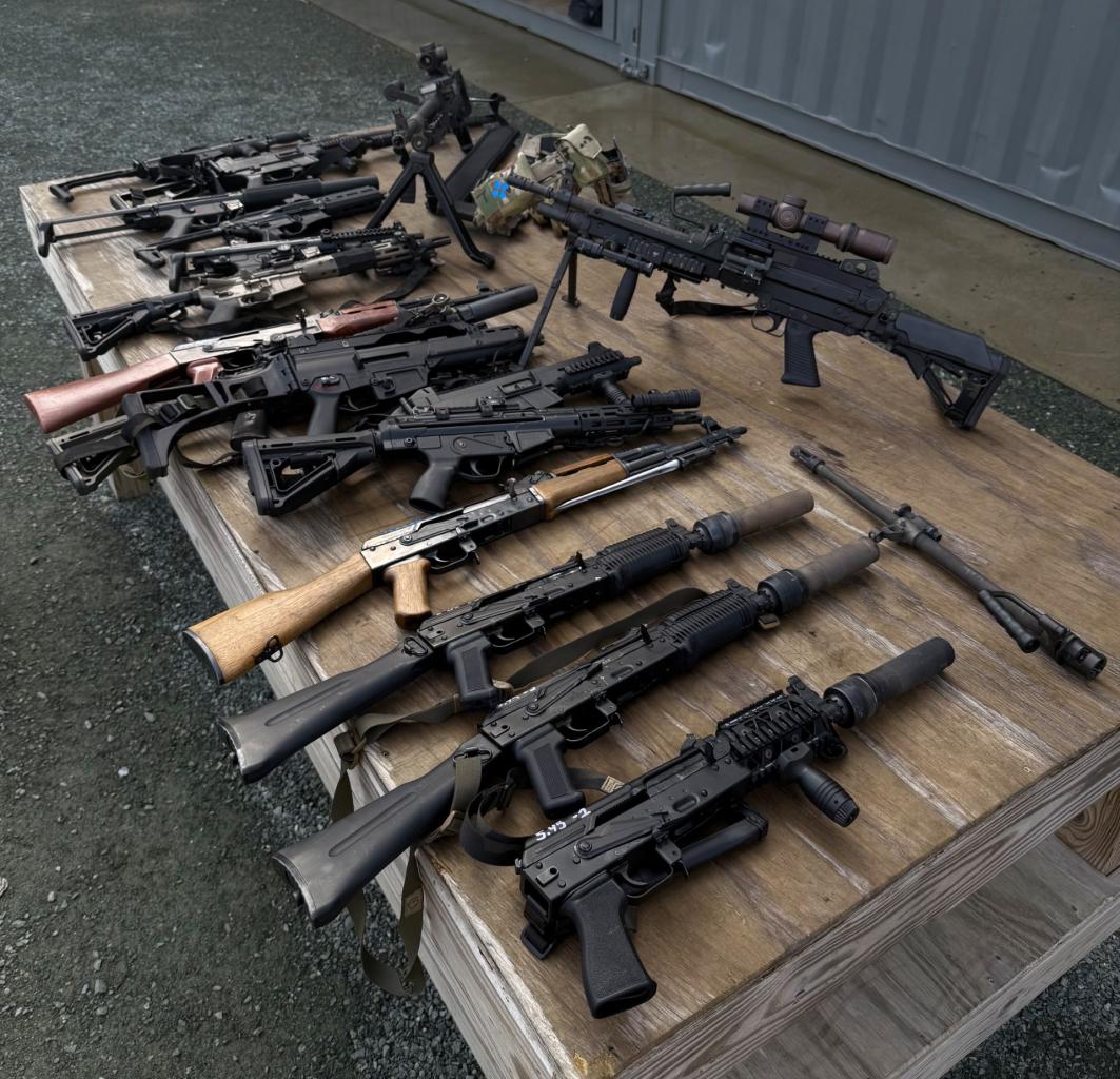 The Vantage Defense machine gun arsenal — 20+ NFA-registered fully automatic firearms