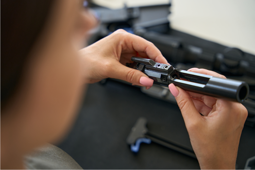 AR and carbine cleaning at City Armory in Wake Forest, NC