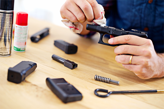 Handgun cleaning service at City Armory in Wake Forest, NC