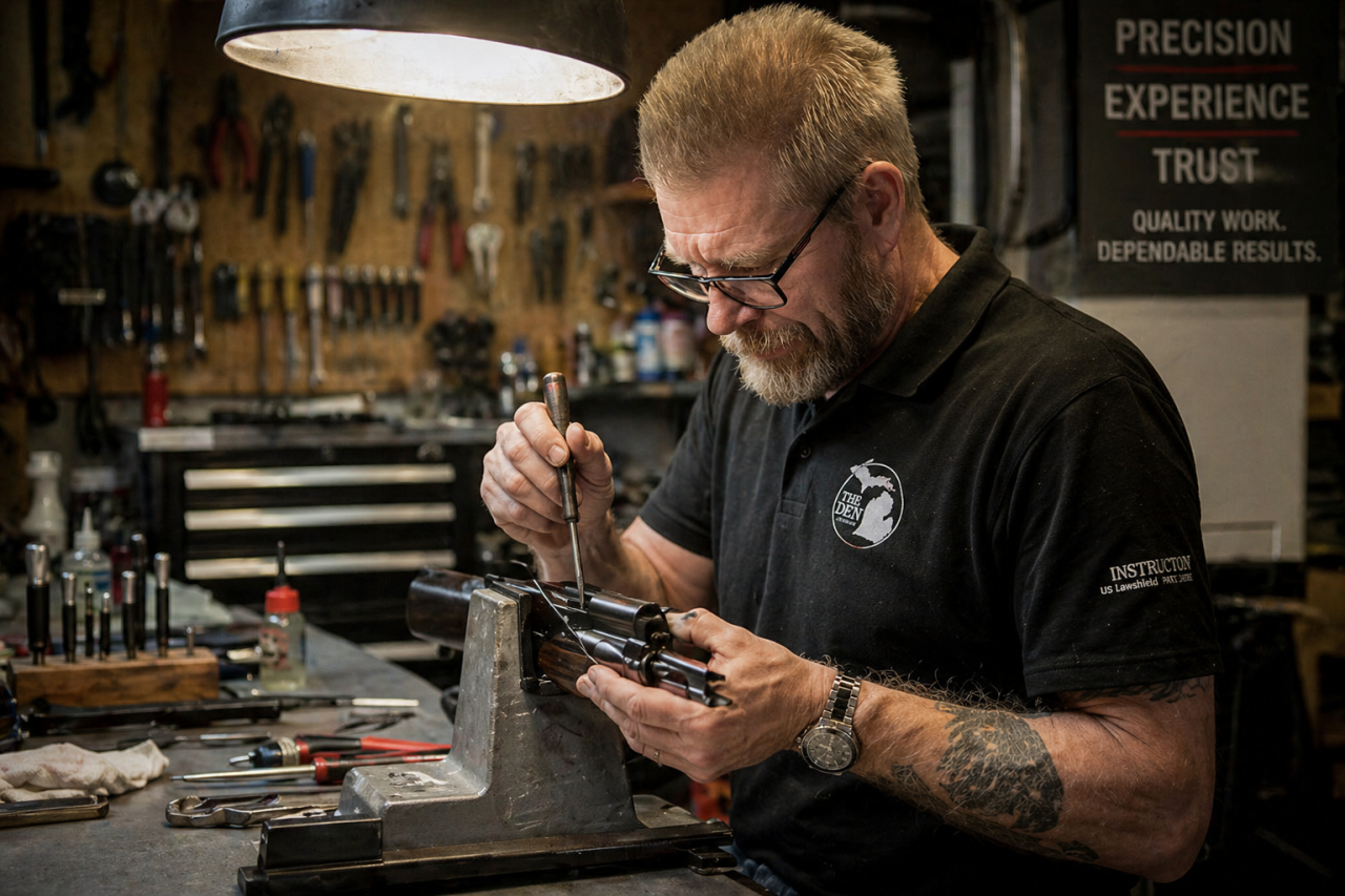 Den of Merritt gunsmith services