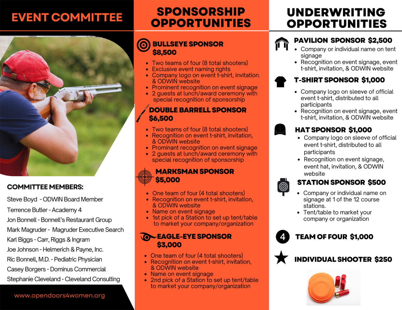The 2nd Annual ODWIN Sporting Clay Shoot – Partner with us to Change Lives