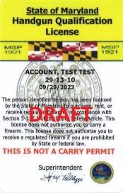 Maryland Handgun Qualification License Training