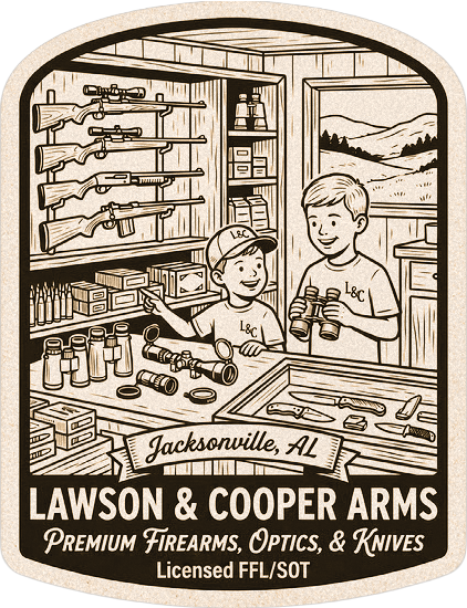 Illustration representing the Lawson & Cooper Arms consignment program